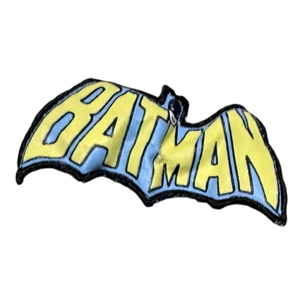 DC Comics Batman Shirt Kids Size 6 Plaid Button Down Short Sleeve Beige Green